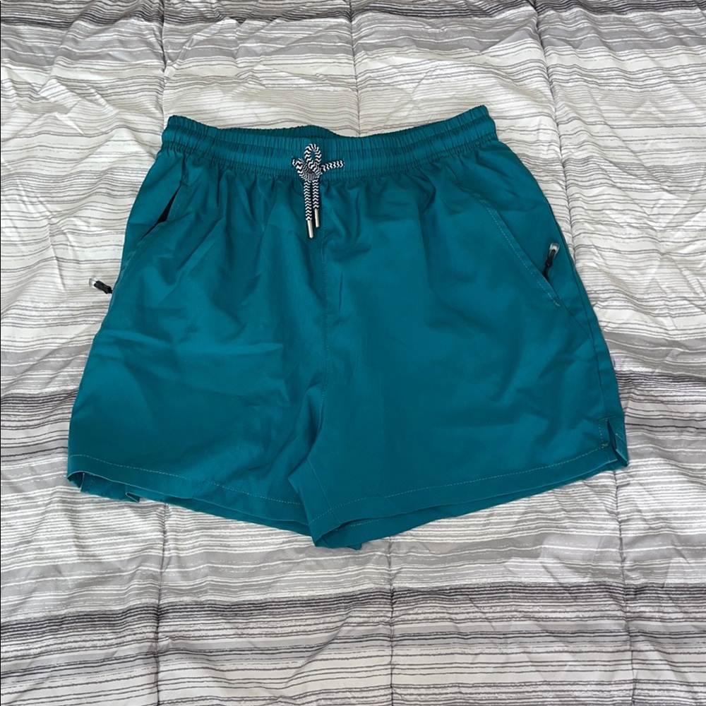 Teal Drawstring Shorts